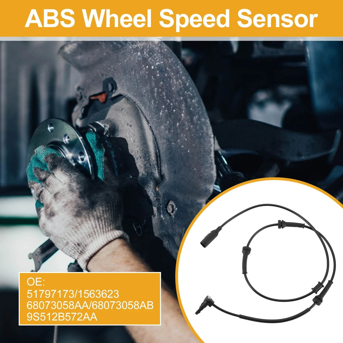 ABS Wheel Speed Sensor for Ford KA (2008–2016) No. 51797173/1563623