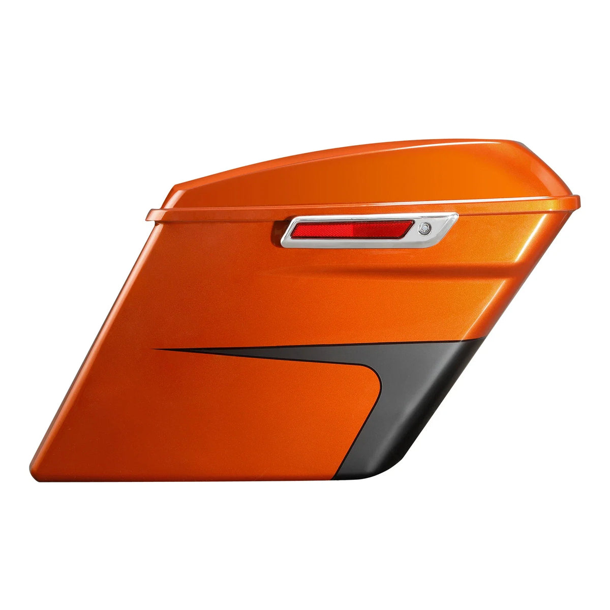 5" Hard Saddlebags for Harley Street Glide (2014–2023) Scorched Orange/Black Denim