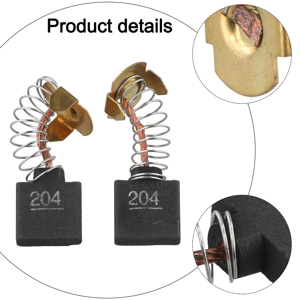 2X Carbon Brushes for Makita Angle Grinder CB204 CB203 CB202 CB200