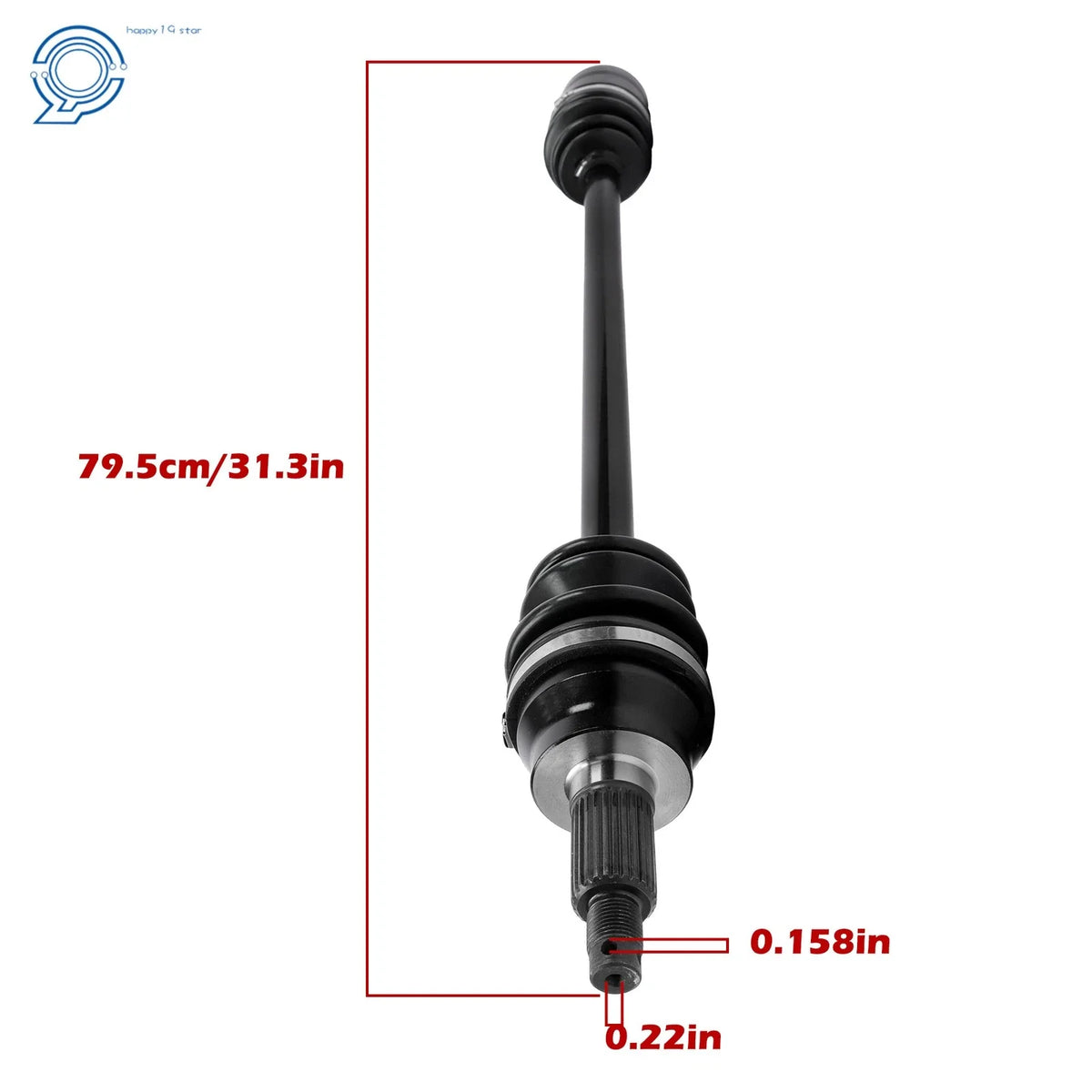 Set of 2 CV Axles for Polaris RZR XP 1000 (2014–2019)