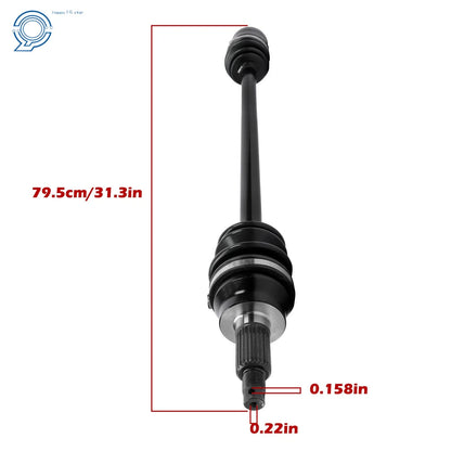 Set of 2 CV Axles for Polaris RZR XP 1000 (2014–2019)