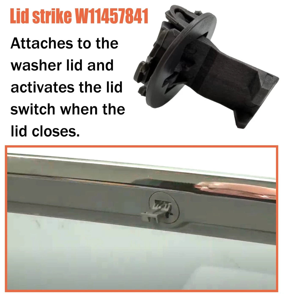 2X Washer Lid Lock for Maytag Whirlpool