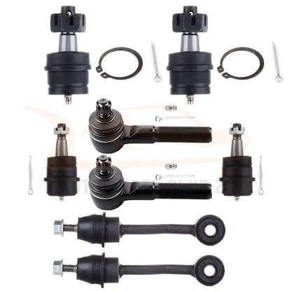 Set of 8 Front Ball Joints Tie Rods Sway Bars for Jeep Grand Cherokee (1996–1998)
