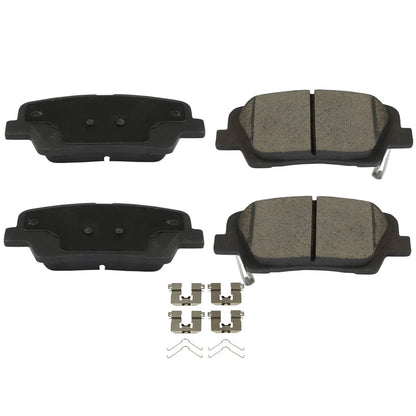 Set of 4 Rear Ceramic Brake Pads for Hyundai Santa Fe XL (2017–2019)