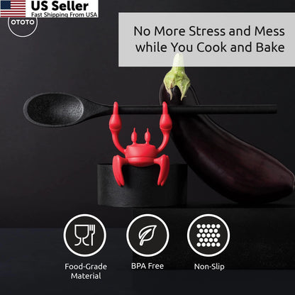 Silicone Utensil Rest for Kitchen (One Size)