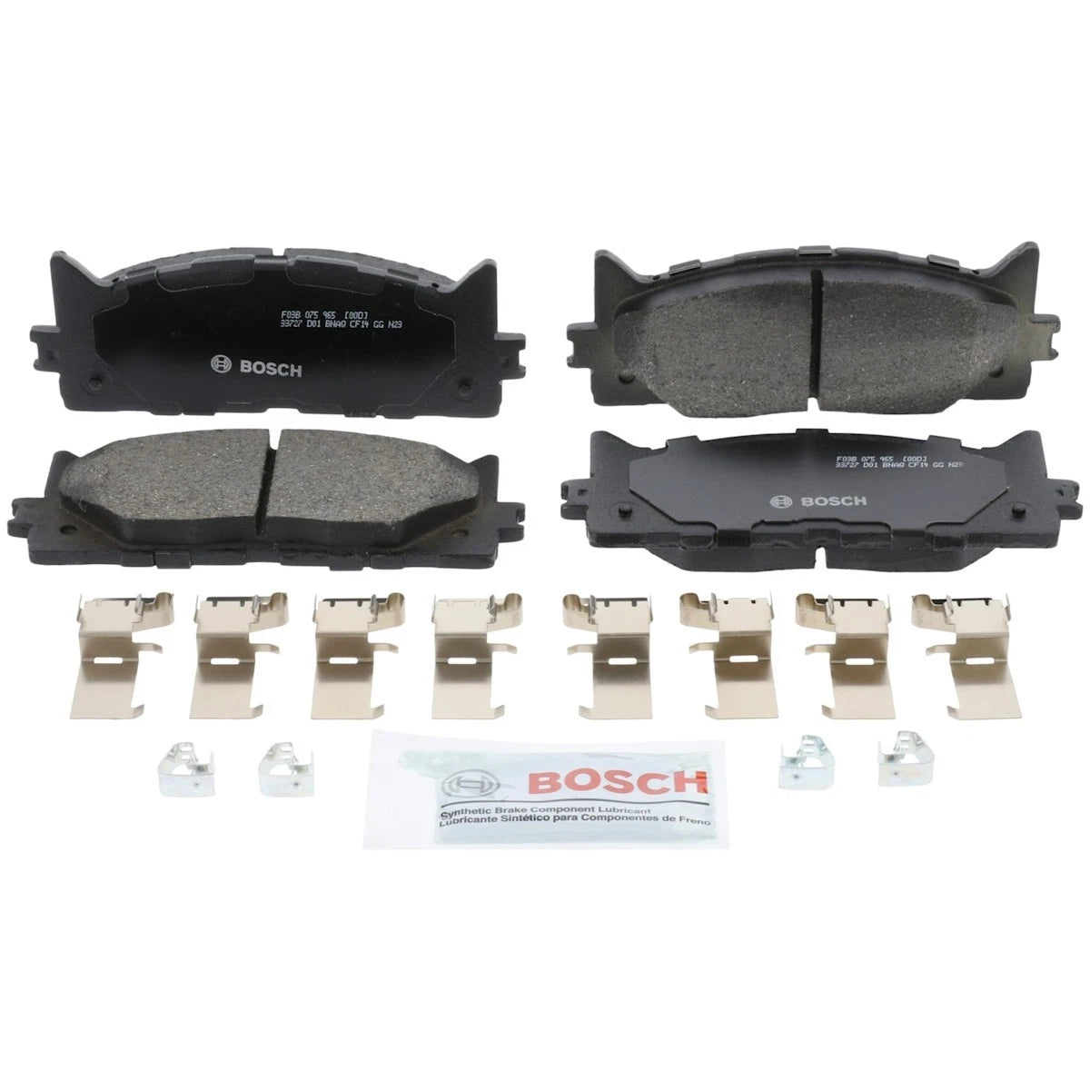 2X Bosch Brake Pad Set Front for Toyota Avalon Lexus ES350 (2010–2018) BC1293