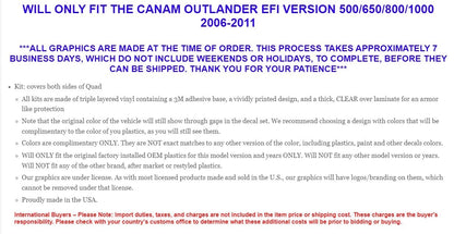 Graphic Decal for CanAm Outlander EFI 500/650/800/1000 (2006–2011)