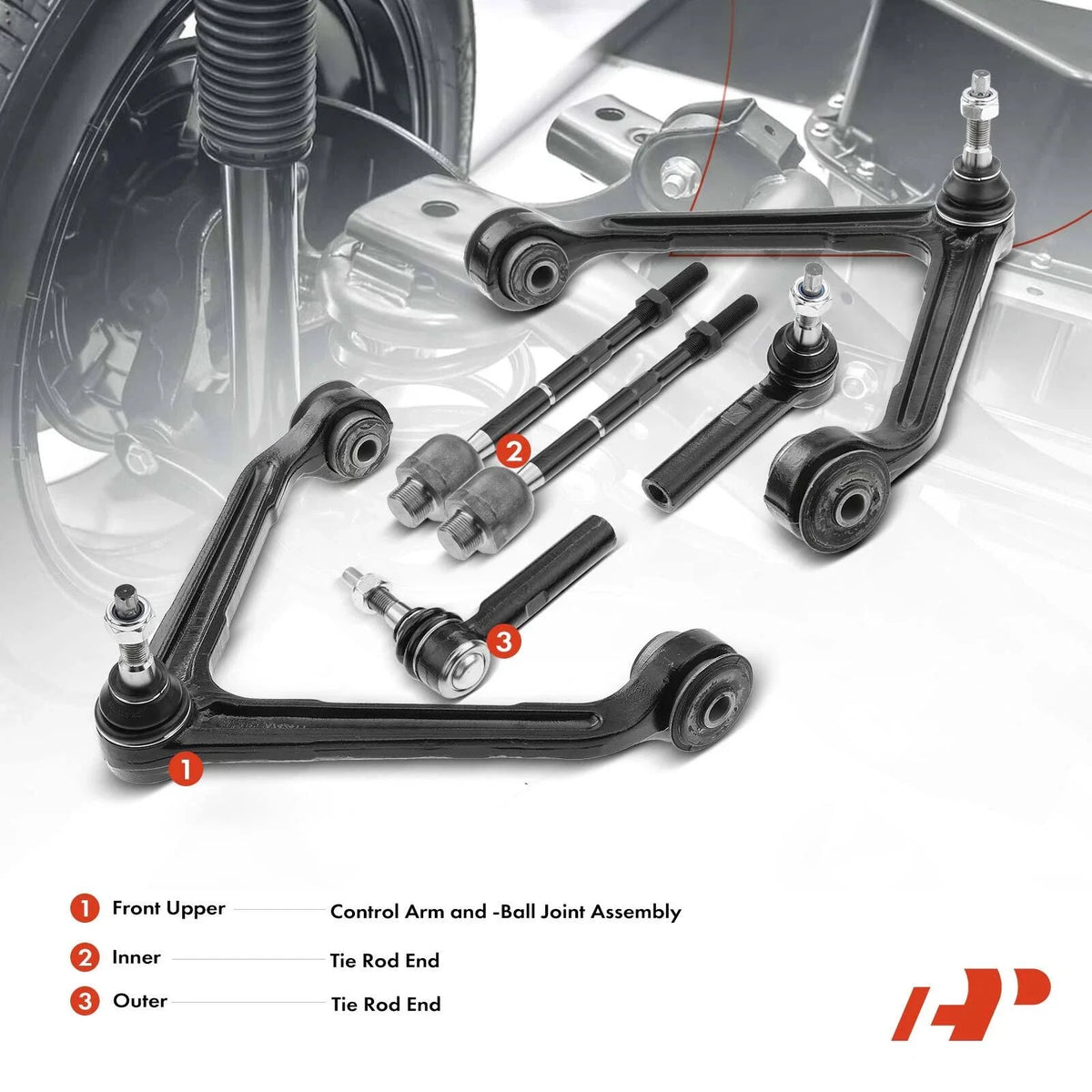 6X Control Arm Ball Joint Tie Rod End for Dodge Durango (2011–2023)
