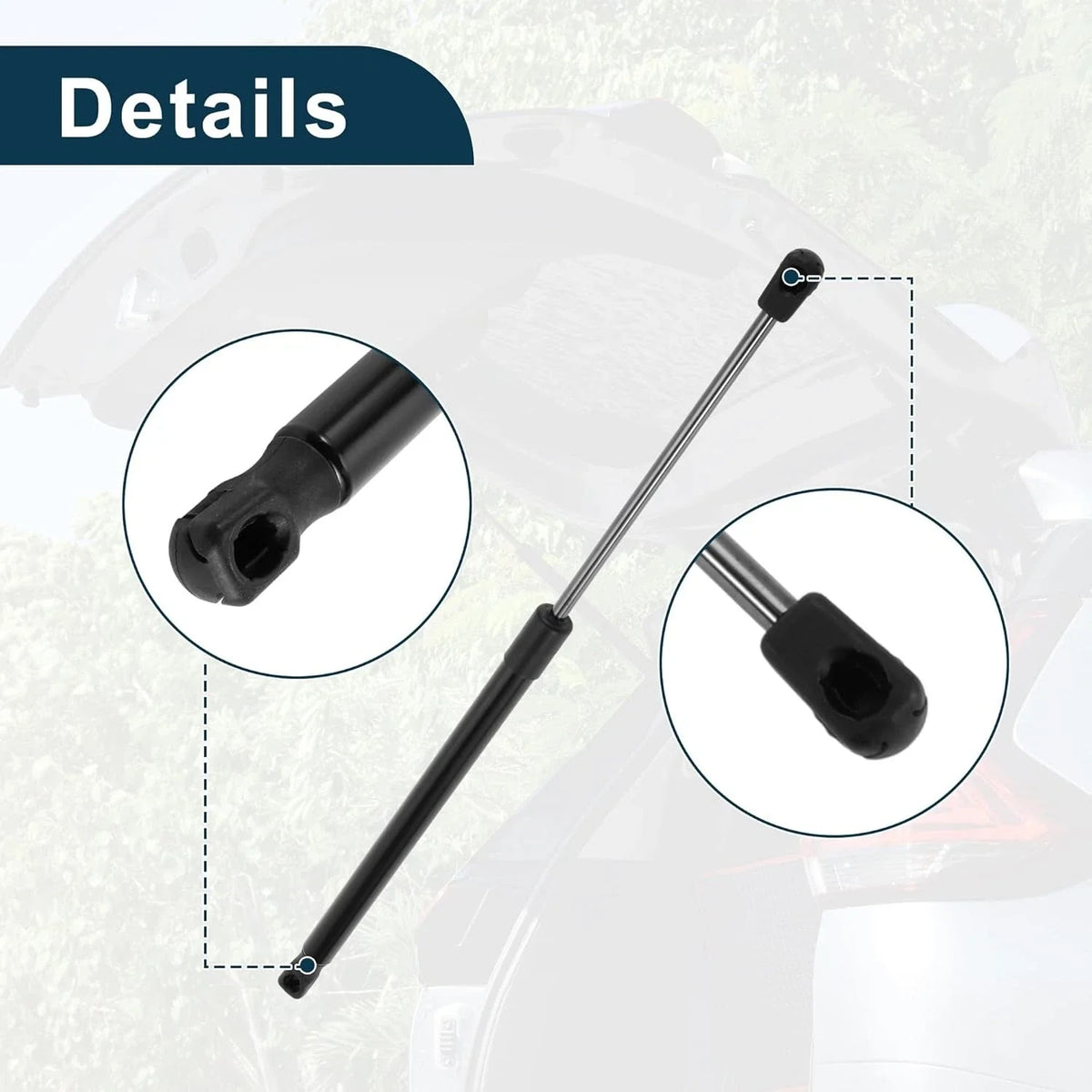 Pair 18.86" Tailgate Gas Struts for Mercedes C Class W204 (2007–2015)