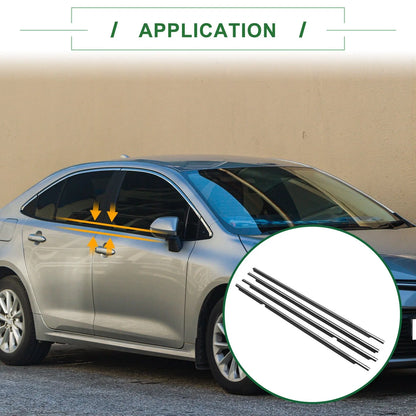 Set of 4 Weatherstrip Window Seal No.7572002180 for Toyota Corolla (2008–2013)