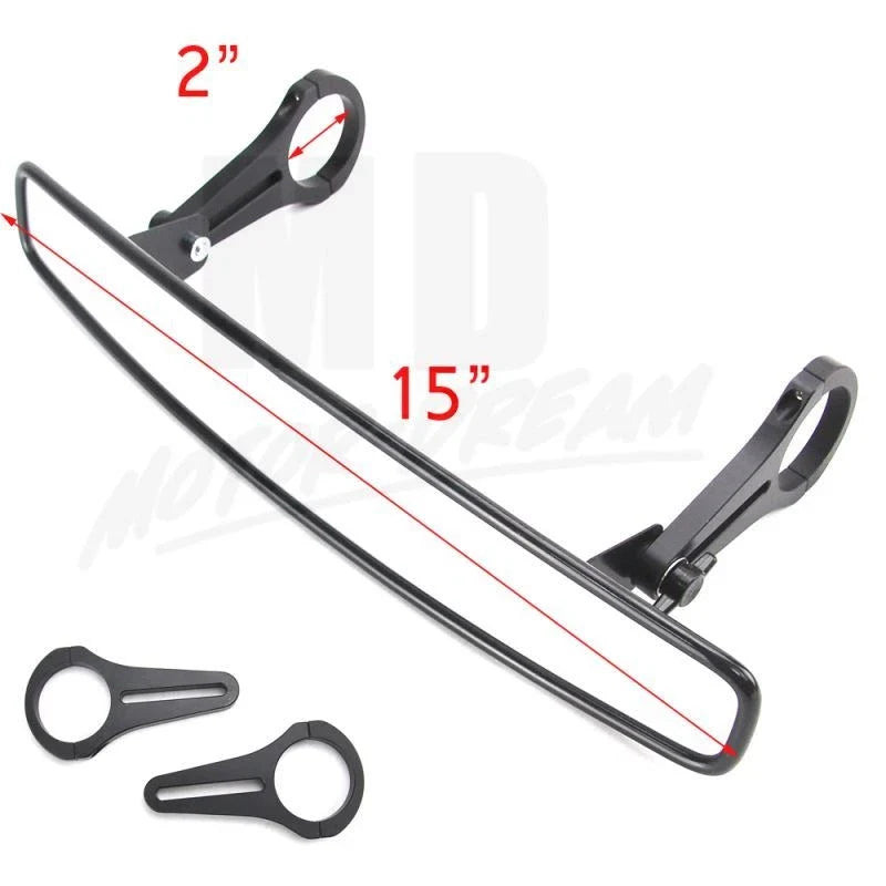 2" Breakaway Side & Rear View Mirror Set for Polaris Can-Am Commander (2011–2023)
