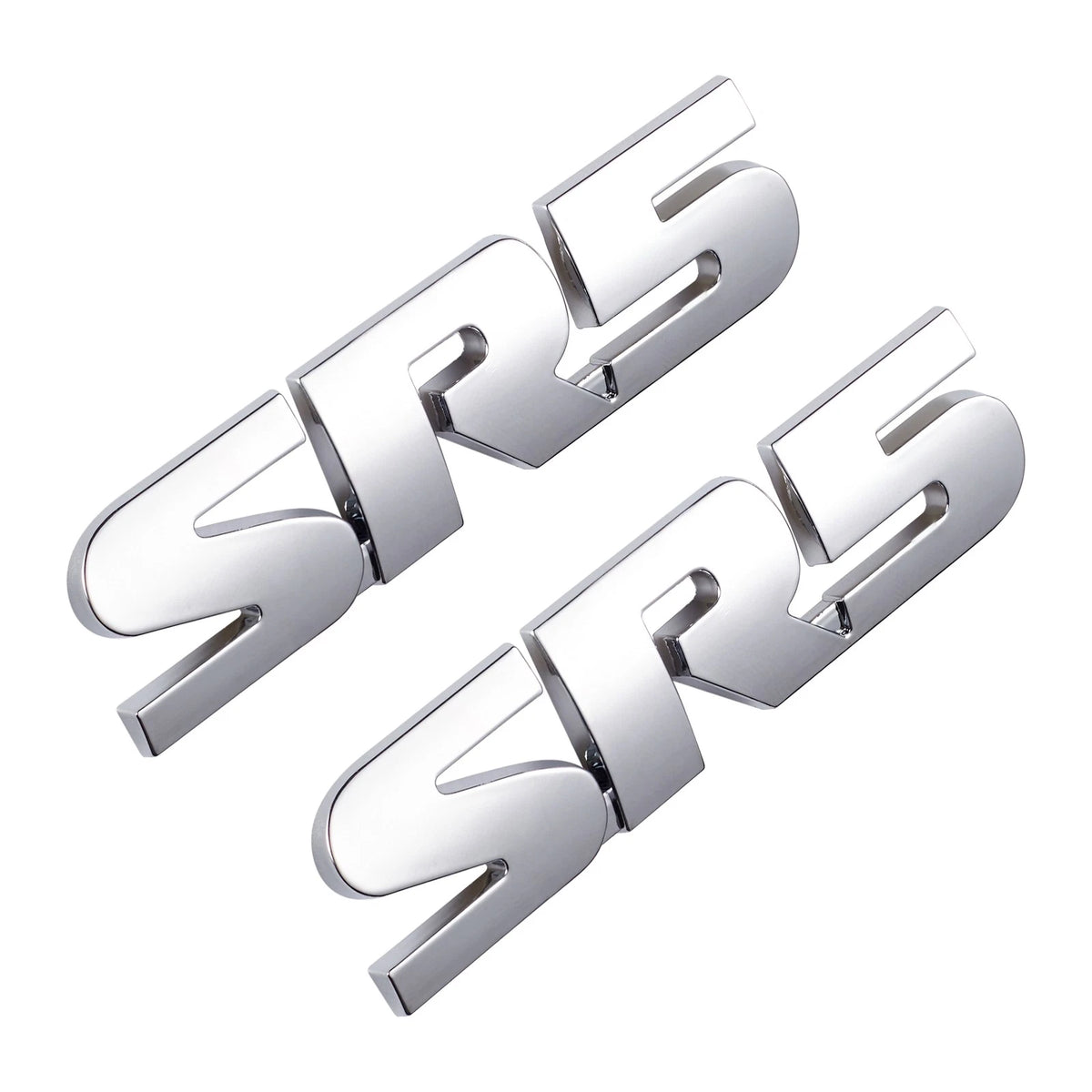 2Pcs 3D Raised SR5 Letter Badge Emblems for Tacoma Tundra 4Runner Sequoia