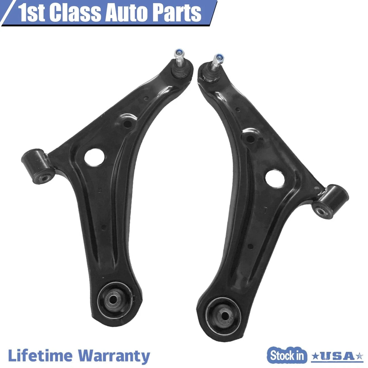 Set of 2 Lower Control Arms for Mitsubishi Mirage (2014–2018)