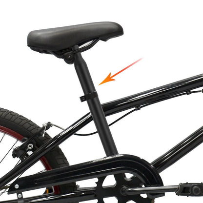 Bicycle Seat Post 28.6x450mm Aluminum Alloy Black for Universal Fit