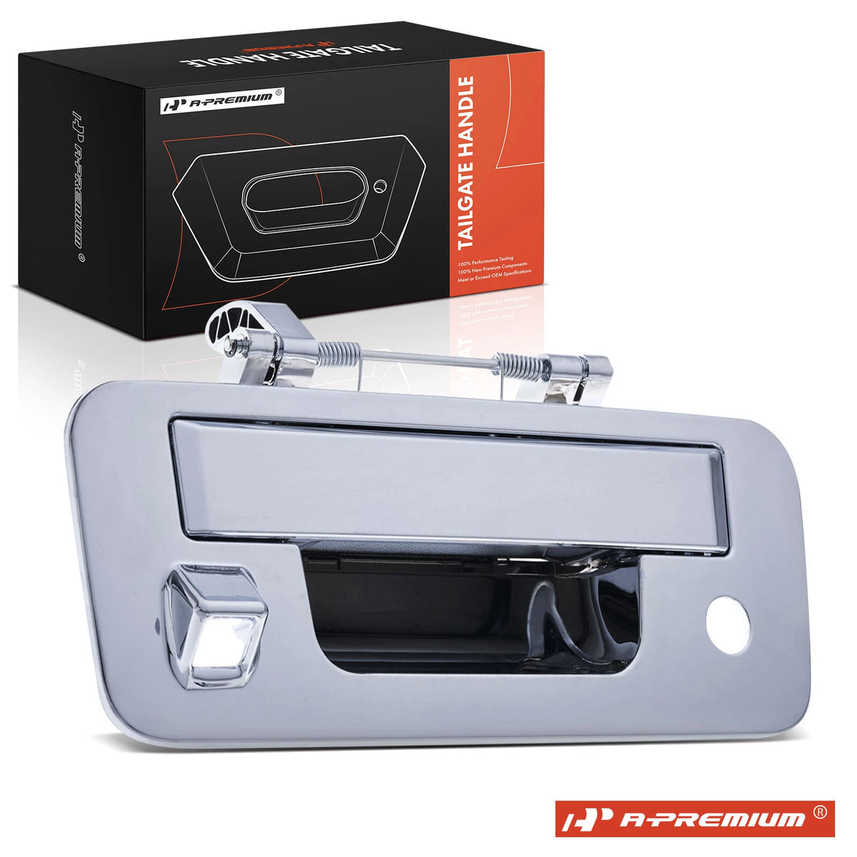 Chrome Tailgate Handle w/ Keyhole & Camera Hole for Nissan Titan (2013–2015) 90606-9FM1A, 906069FM1A