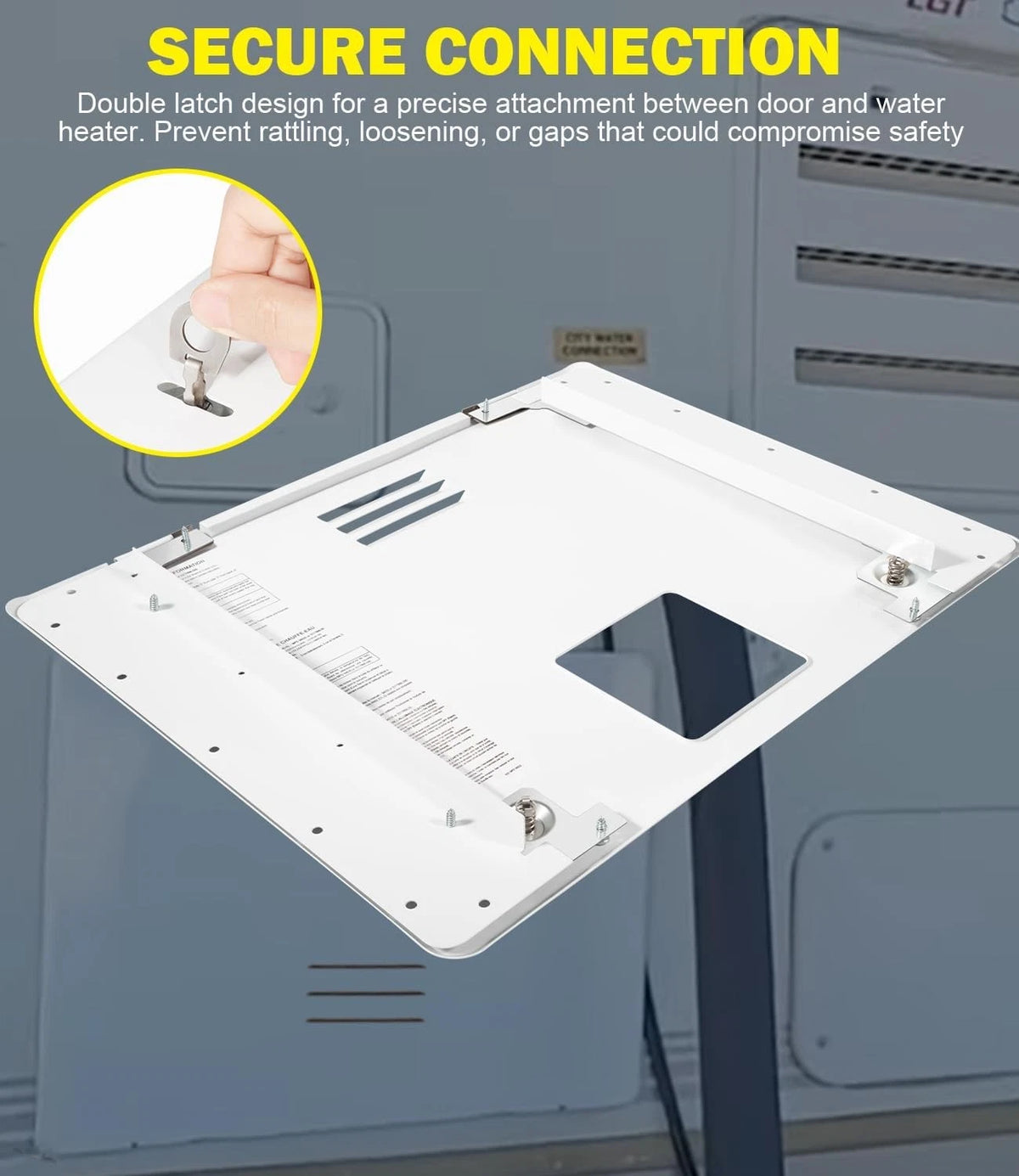Dometic 94946 RV Water Heater Door Conversion Kit, White