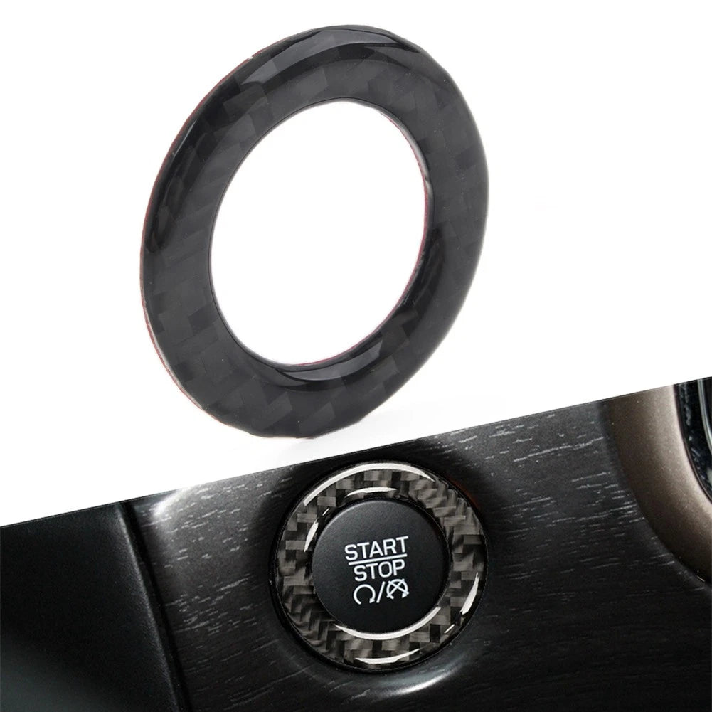 Black Engine Start Stop Button Ring Trim for Jeep Grand Cherokee (2011–202)