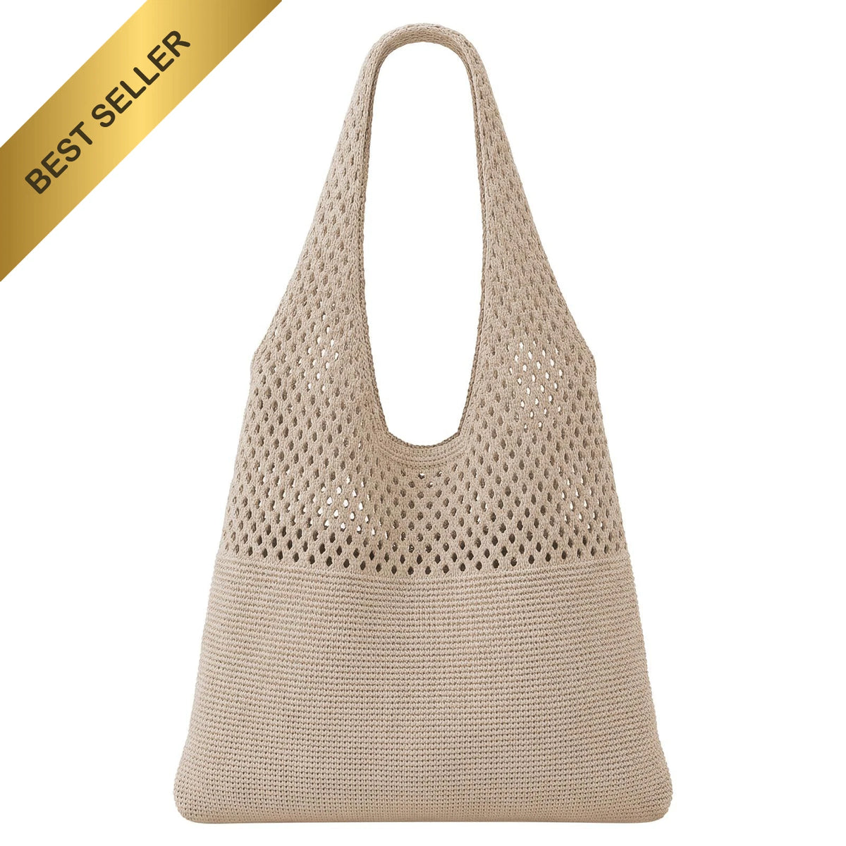 2X Crochet Mesh Beach Tote Bag for Women (Summer Vacation Boho)