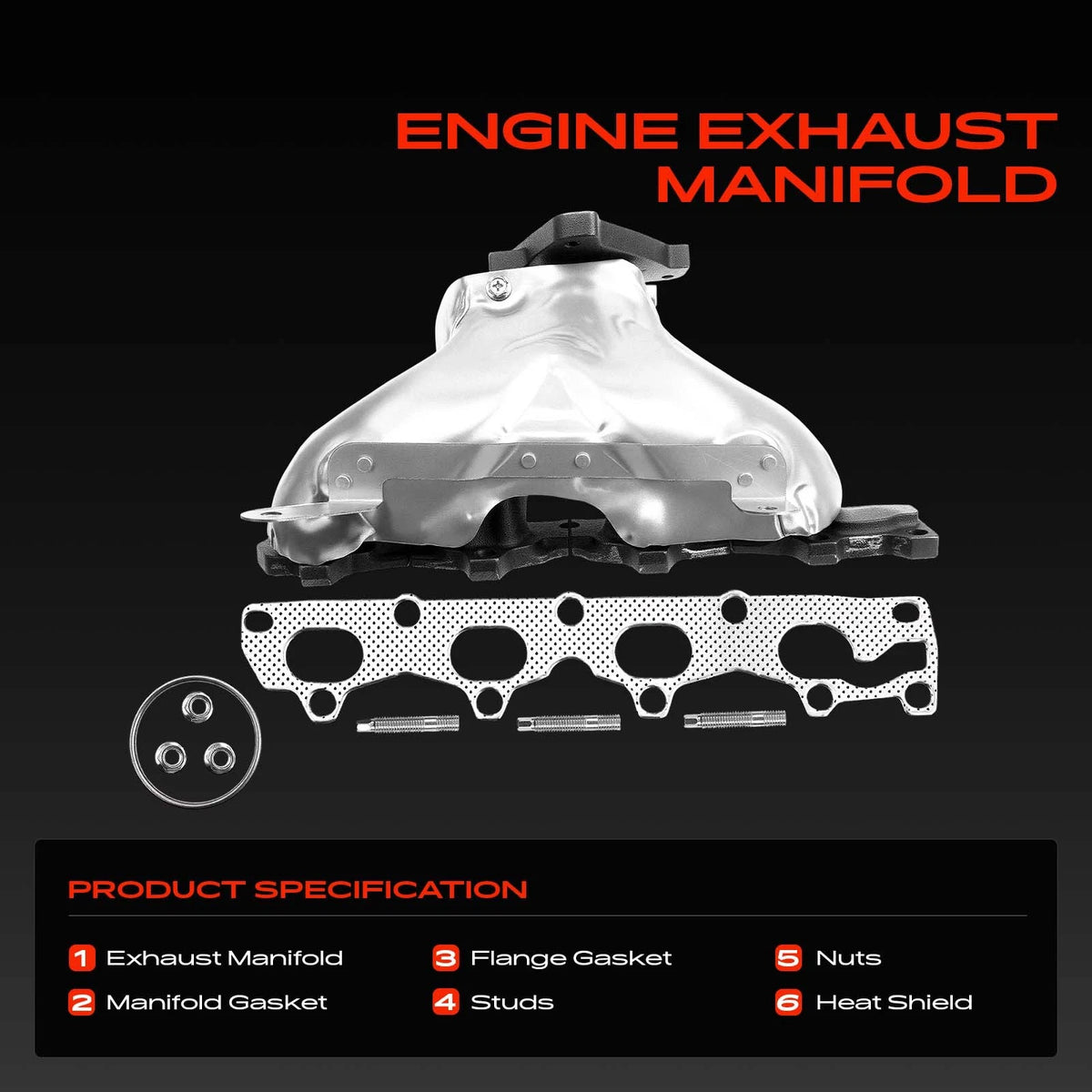 Exhaust Manifold with Gasket for Chevrolet HHR, Cobalt (2006) 90537679, 674-870