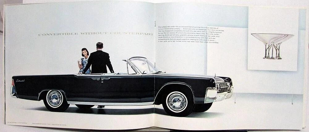 Prestige Sales Brochure for Lincoln Continental Sedan Convertible (1963)