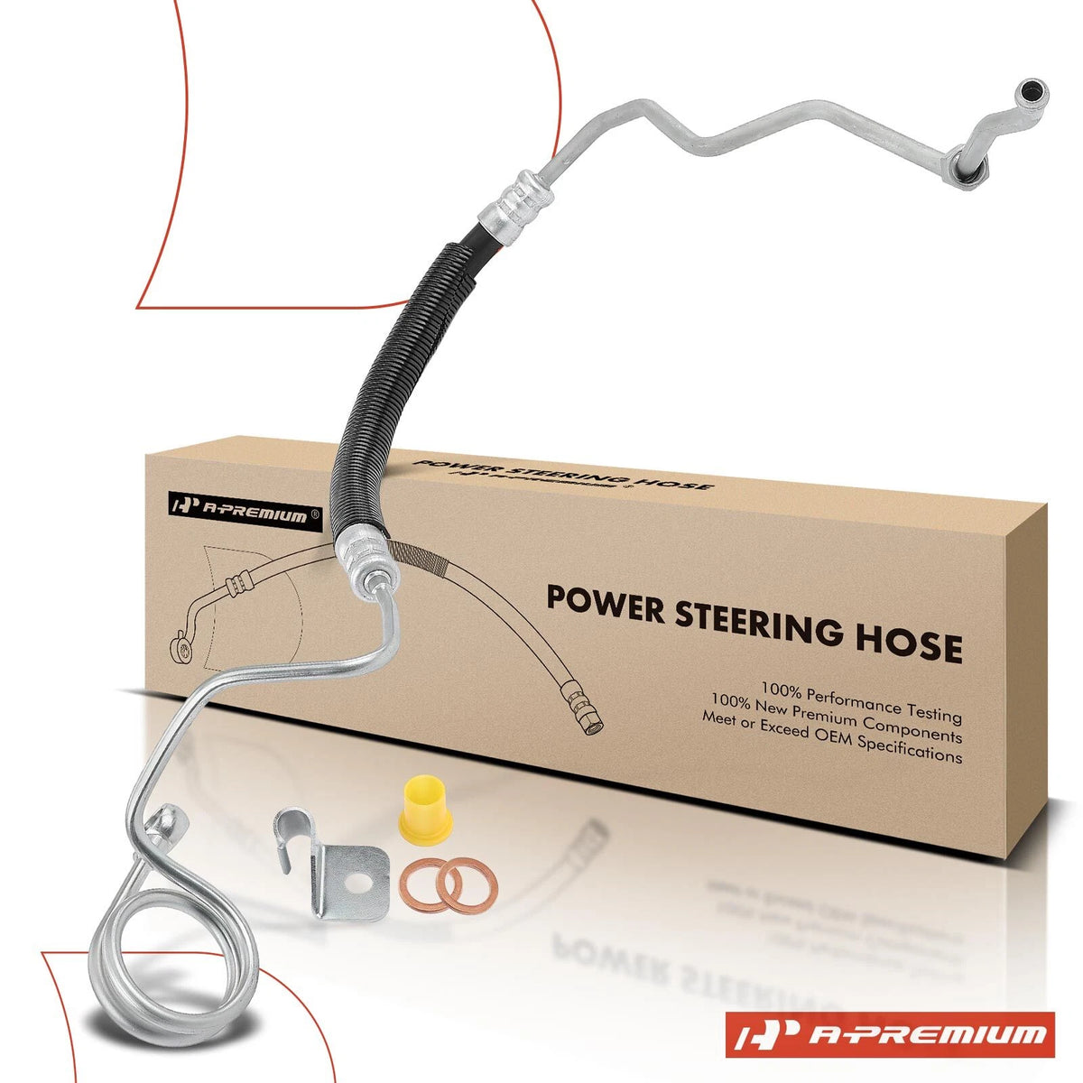 Power Steering Pressure Line Hose Assembly for Audi A4 Quattro (2002–2006) - 8E1422893BQ, 8E1422893F, 3405239