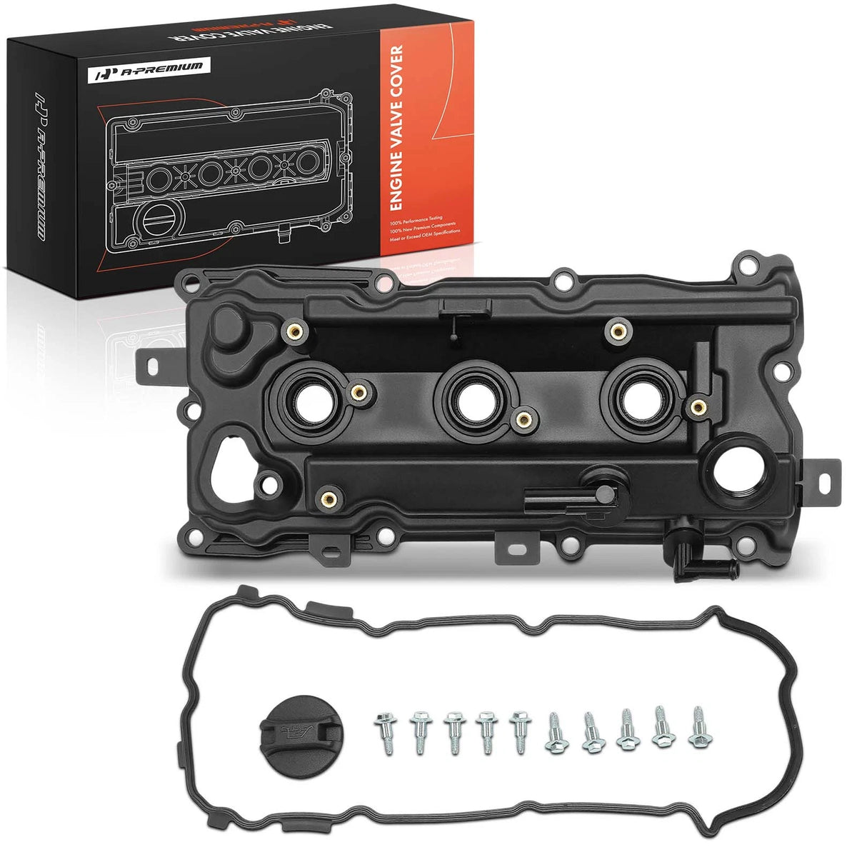 A-Premium Left Engine Valve Cover w/ Gasket for Nissan Murano (2009–2014) 13264JP01B, 264-995