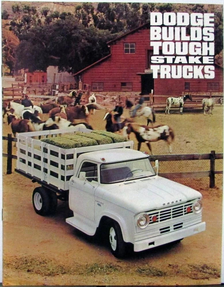 Sales Brochure for 1965 Dodge Stake Trucks Low Ton Series D 100 200 300