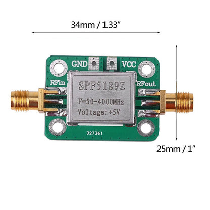 2X RF Low Noise FM Amplifier Signal Receivers SPF5189 (50-4000 MHz)