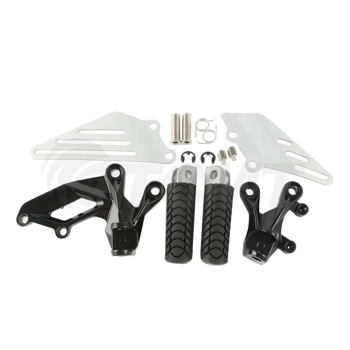 Front Rider Footpegs Footrest Set for Kawasaki Ninja ZX14R ZZR1400 (2006–2023)