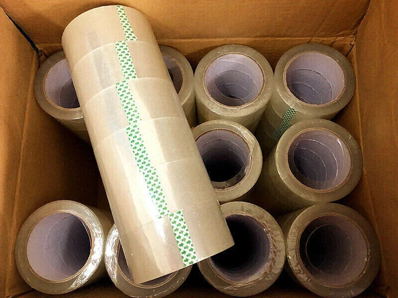 Set of 36 HD Packing Tape 48mm x 75M Transparent Sealing Tapes