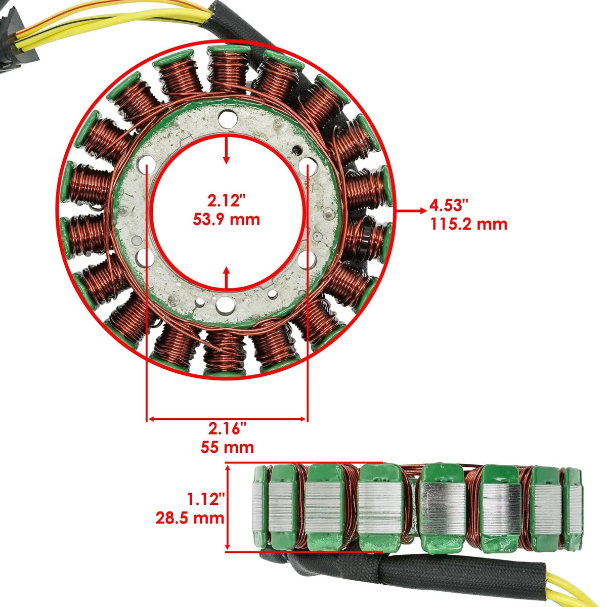 Stator & Pulse Pickup Coil for Honda CBR900RR (1996–1999) ST168+PC168+GT128