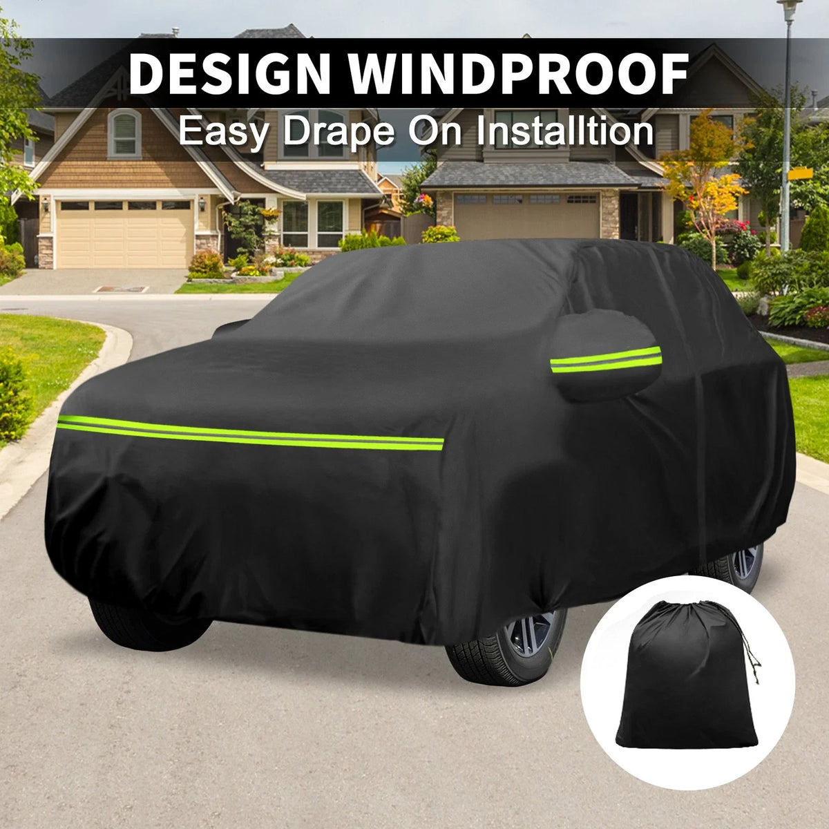 Waterproof 210D-PU Car Cover for Volkswagen Touareg (2002–2018)