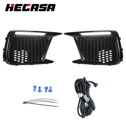 LED DRL Fog Light Bezels for Subaru WRX STI (2018–2021) LH & RH