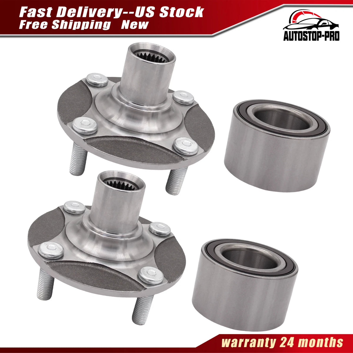 Front Wheel Bearing Hub Assembly for Mitsubishi Mirage (2014–2024) 3880A056, 3885A039