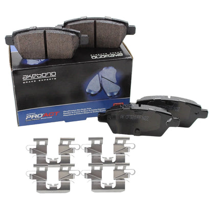 Set of 4 Akebono ProACT Rear Ceramic Brake Pads for Fusion MKZ Zephyr 2006–2012