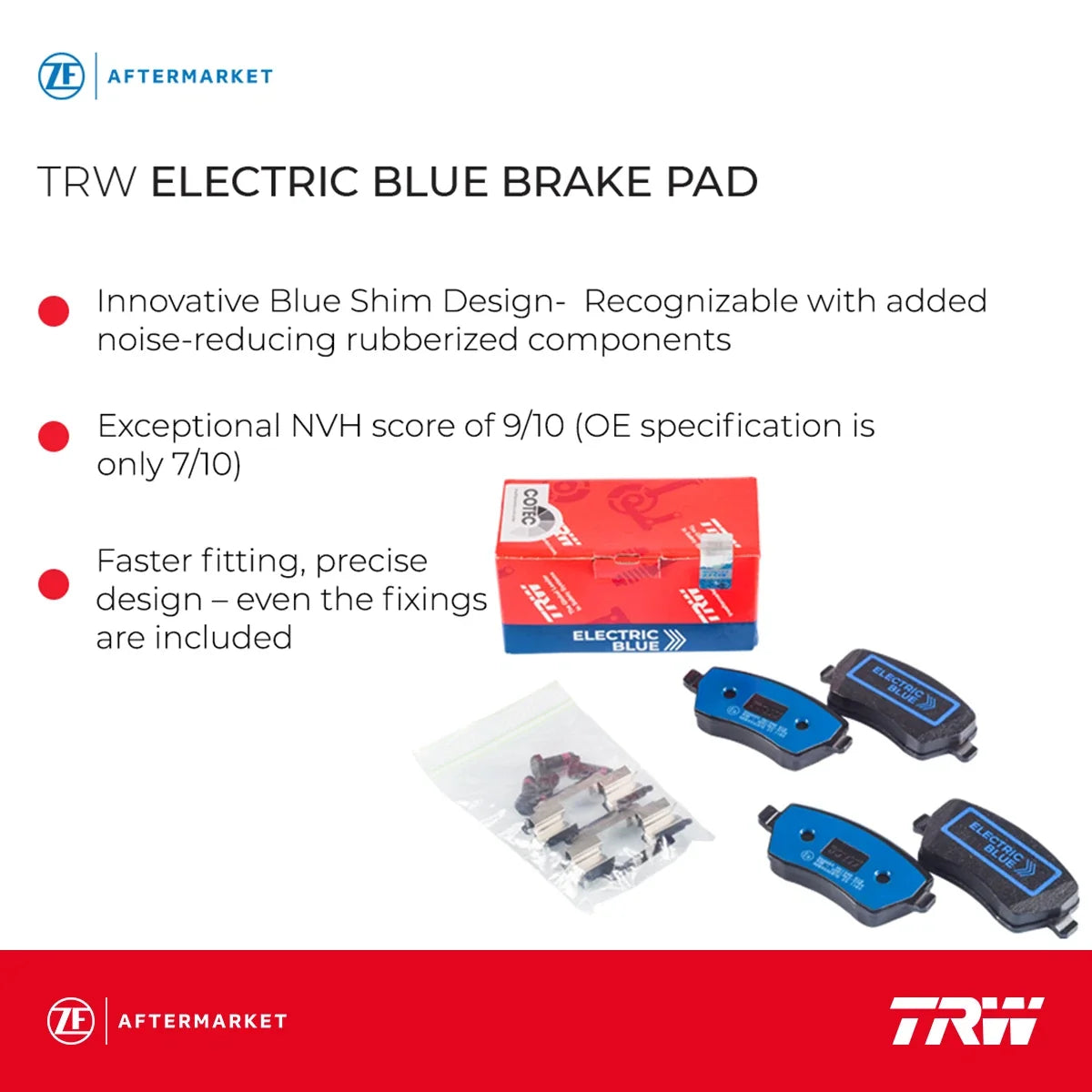 Set of 4 Disc Brake Pads for BMW 740e xDrive (2018–2019)