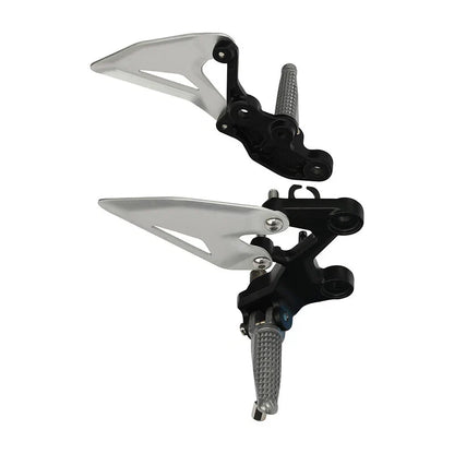 Driver & Passenger Footrests Footpegs Bracket for Kawasaki Ninja 400 (2018-2024)