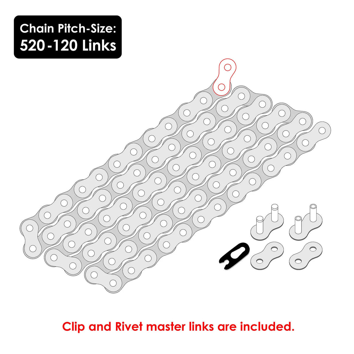 Celox Drive Chain for Honda TRX400X (2009, 2012–2014) CH100AA1057