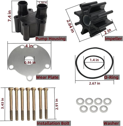Water Pump Impeller Kit for MerCruiser Bravo (46-807151A14)