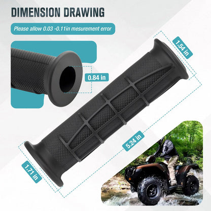 Handlebar Grips for Honda Foreman Rubicon 500 TRX500 TRX520 (2015–2021) 53165-HR6-A60