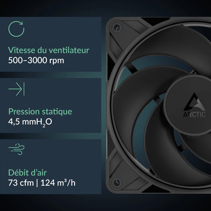 ARCTIC P12 Pro Reverse Fan for 120 mm Cooling (No Known Part Numbers)