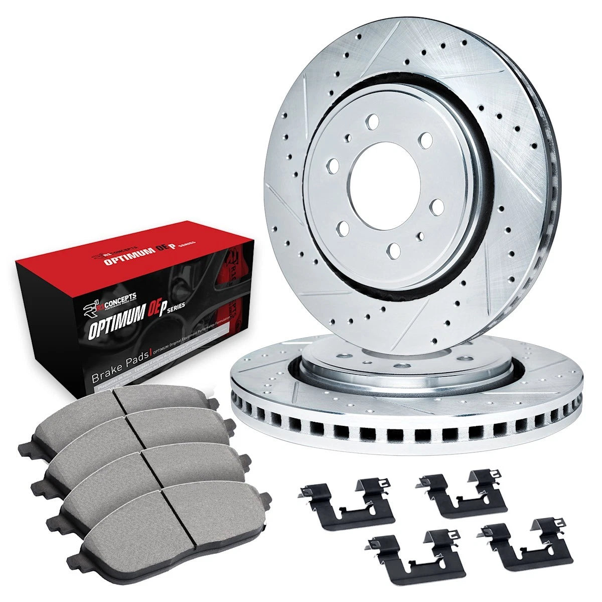 2X Brake Disc and Pad Kit for GMC K1500 Suburban (1971–1973) WGUH1-42004