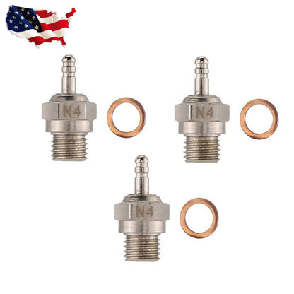 3PC Glow Plug for Traxxas T-Maxx 2.5 (1/10)