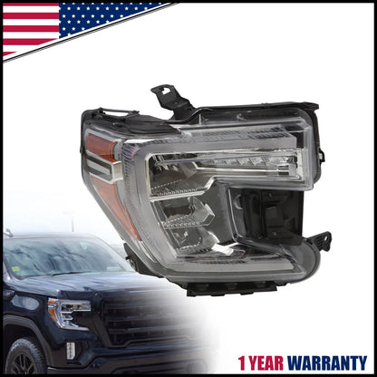 Full LED Headlight Right Passenger for GMC Sierra 1500 (2019–2022)