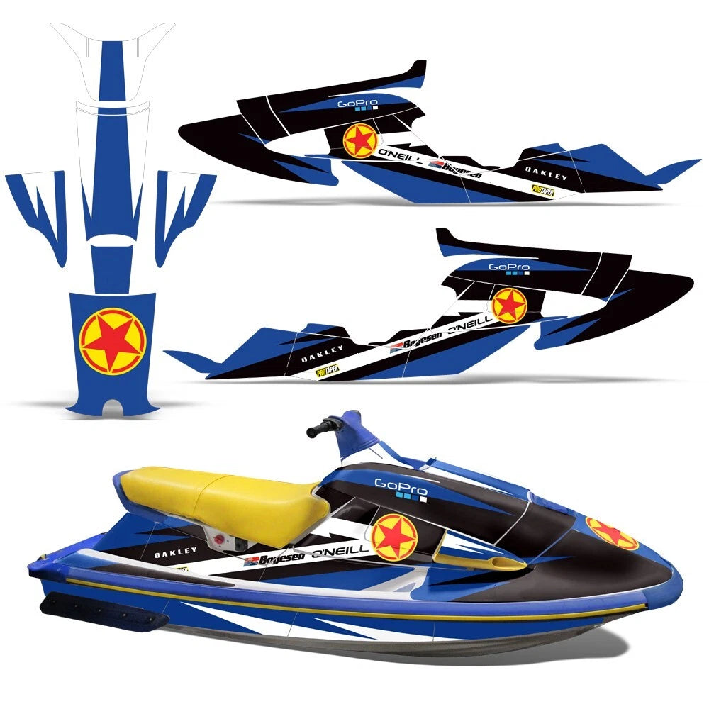 Graphic Stickers Decals for Yamaha Wave Raider (1994–1996)