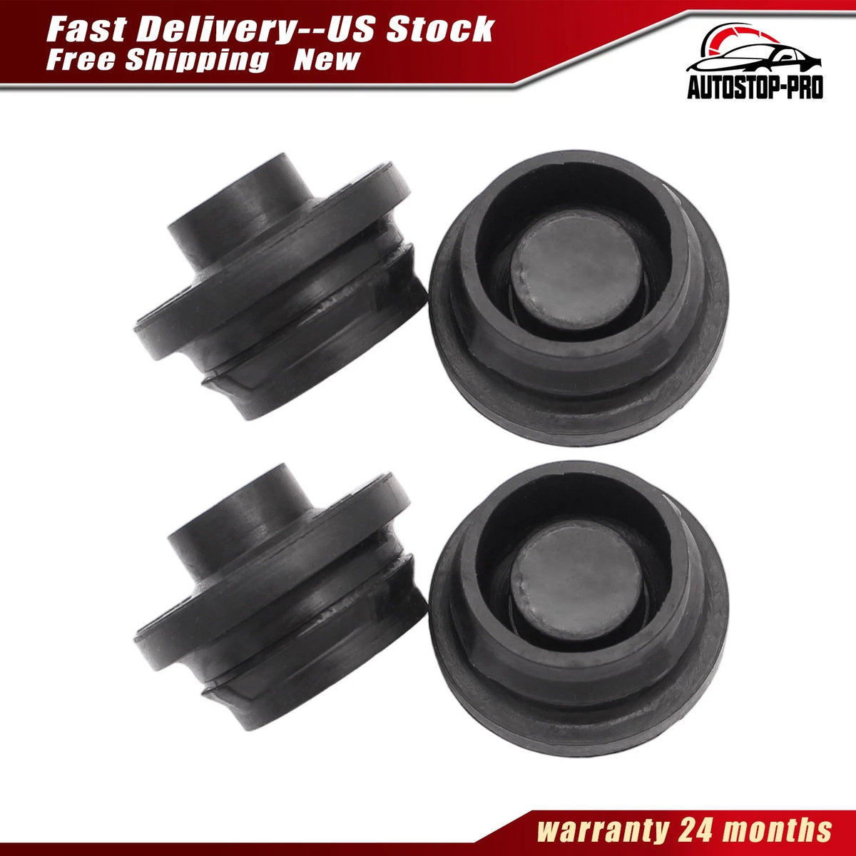 Set of 4 Radiator Mount Insulators for Toyota RAV4 (2006–2018) 16523-28030