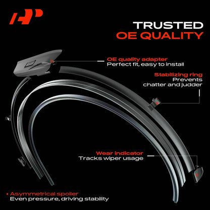 2X 26" & 22" Windshield Wiper Blades for Mercedes-Benz C43 AMG