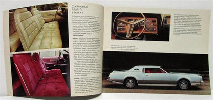 Sales Brochure for Lincoln Mercury Continental Mark IV Marquis Monterey Cougar (1973)