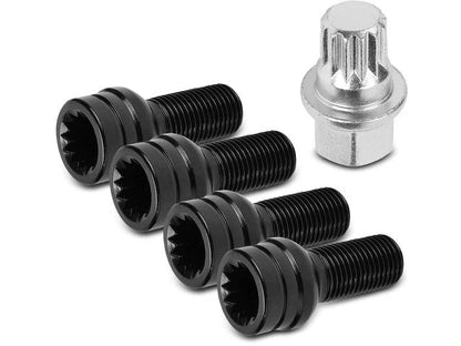 Set of 4 Lug Nuts for Audi R8 (2008, 2010–2012, 2014–2015) 34424NYJS