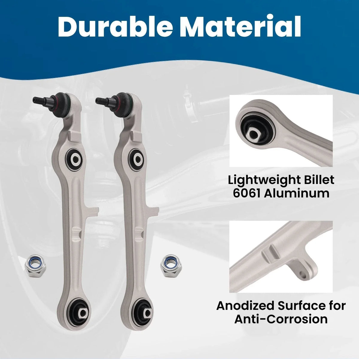 Aluminum Front Lower Forward Control Arm for Audi A4/S4 (2002–2010)